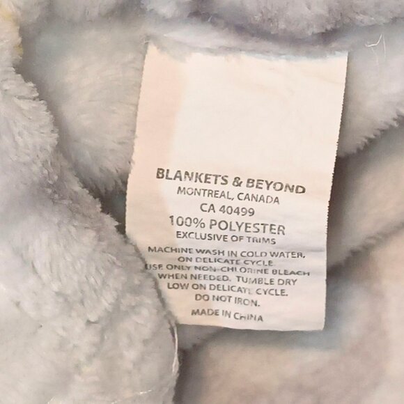 2020 Blankets & Beyond Elephant Owl Baby Lovey Security Blanket 31" X 28" - Picture 5 of 5